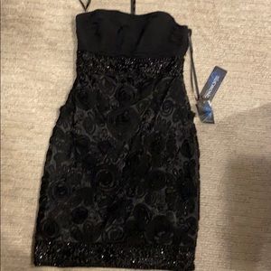 Sue Wong black short dress